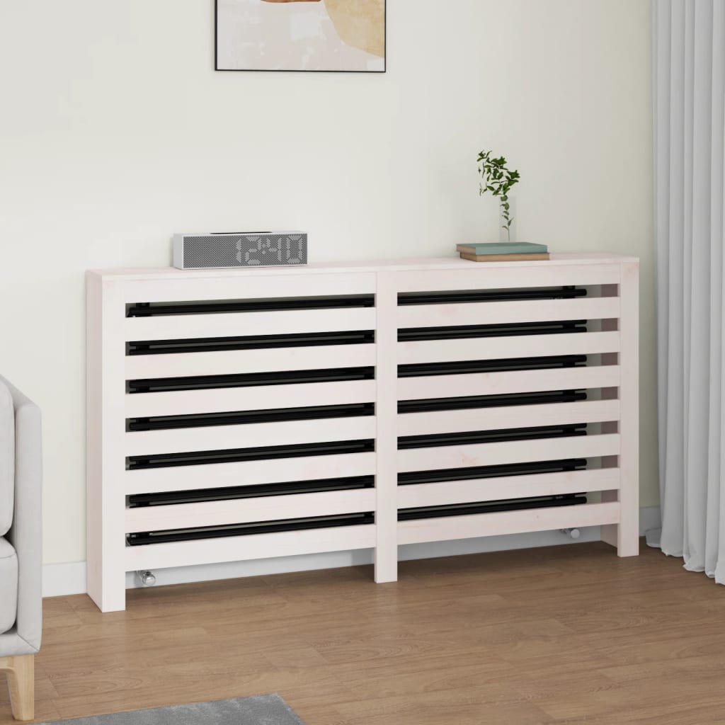 vidaXL Radiator Cover Office Heating Cabinet Cupboard Shelf Solid Wood Pine